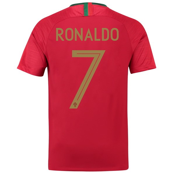 Tailandia Camiseta Portugal 1ª Ronaldo 2018 Rojo